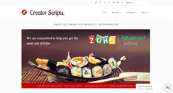 Desktop Screenshot of creatorscripts.com