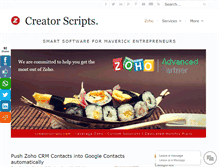 Tablet Screenshot of creatorscripts.com